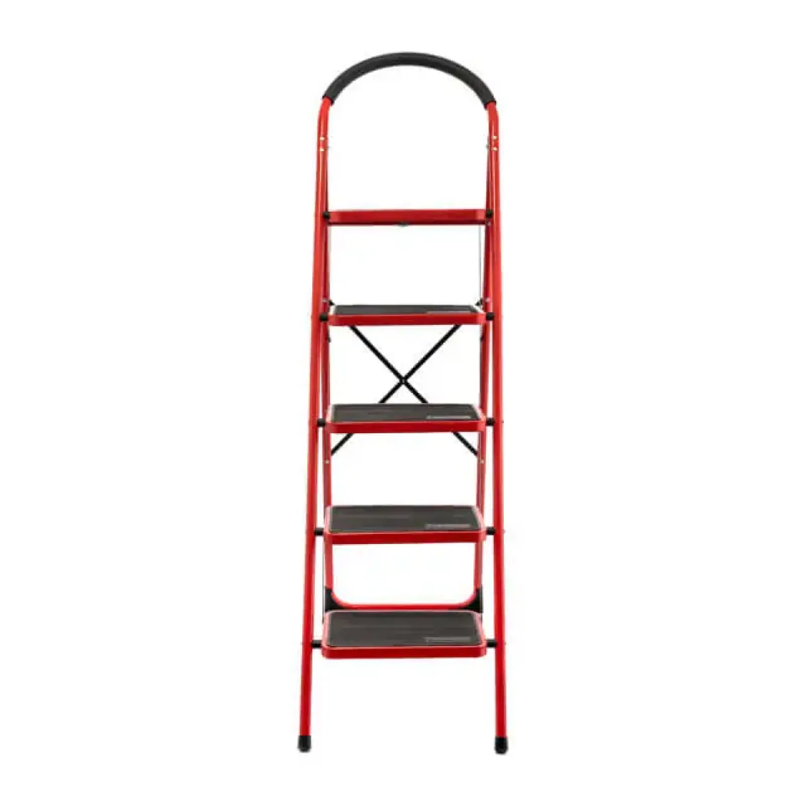 Драбина сталева, 5 сходинок, 380×260 мм, висота: 1617 мм, висота до платформи: 1215 мм INTERTOOL (LT-0039) UA