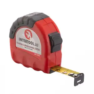 Рулетка з металевим полотном, з фіксатором, 3 м, 16 мм, "EXTRA" INTERTOOL (MT-0203) UA