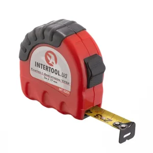 Рулетка з металевим полотном, з фіксатором, 5 м, 19 мм, "EXTRA" INTERTOOL (MT-0205) UA