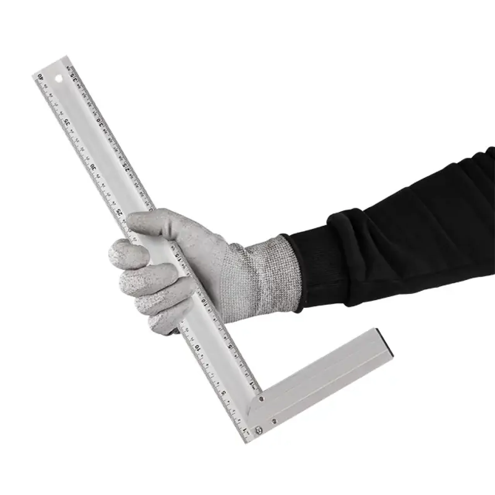 Косинець будівельний алюмінієвий, 400 мм INTERTOOL (MT-2064) UA