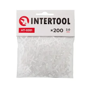 Набір дистанційних хрестиків для плитки 2.0 мм /200шт INTERTOOL (HT-0351) UA