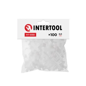 Набір дистанційних хрестиків для плитки 5.0 мм /100шт INTERTOOL (HT-0355) UA