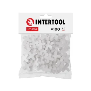 Набір дистанційних хрестиків для плитки 6.0 мм /100шт INTERTOOL (HT-0356) UA