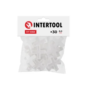 Набір дистанційних хрестиків для плитки 8.0 мм /30шт INTERTOOL (HT-0358) UA