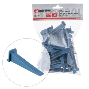 Система вирівнювання плитки, клин, 9×70 мм, 50 шт. INTERTOOL (KT-4950) UA