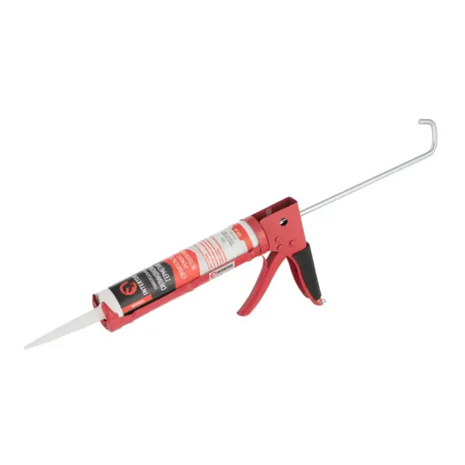 Пістолет для видавлювання силікону, 300 мл, прогумована рукоятка INTERTOOL (HT-0023) UA
