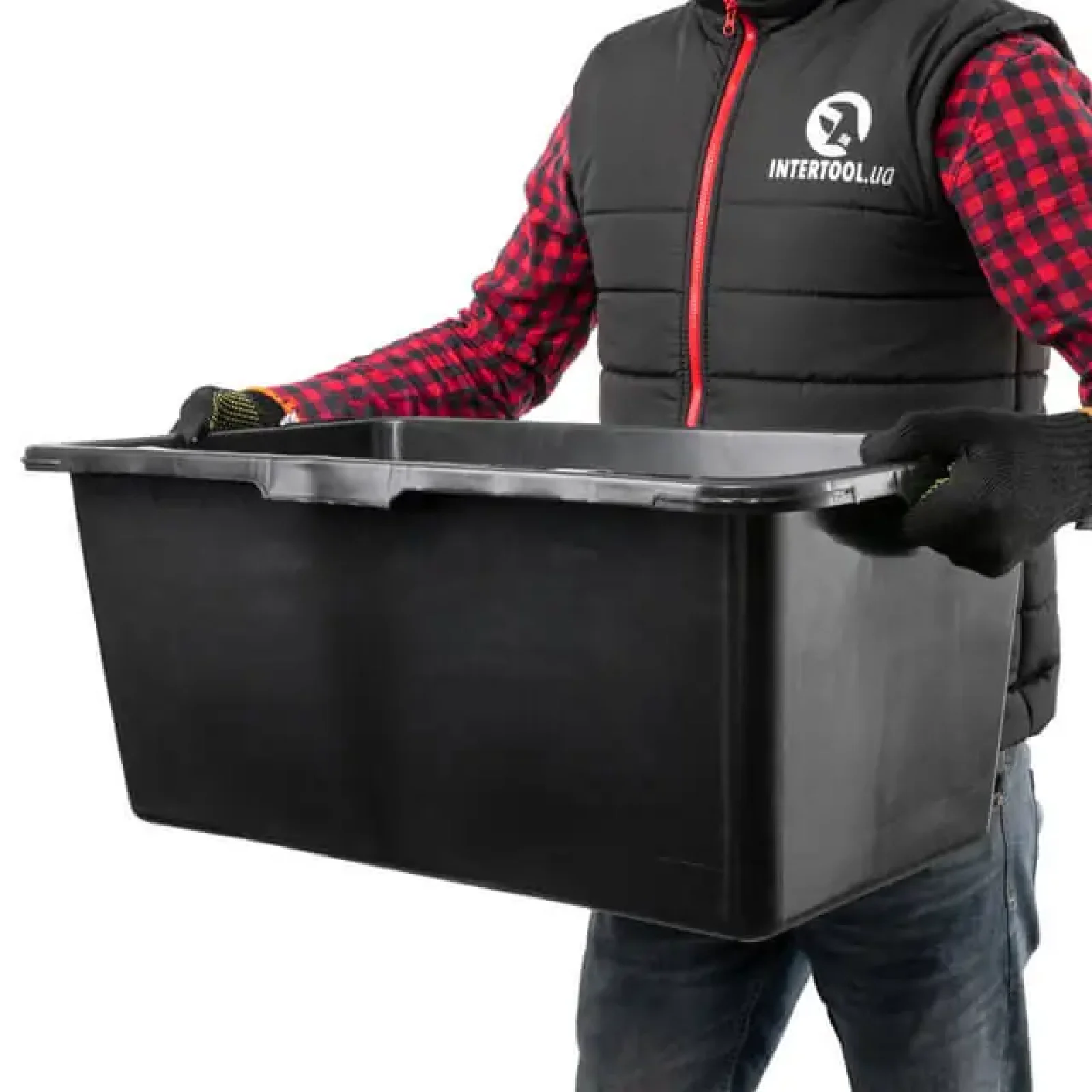 Таз будівельний прямокутний 65 л. INTERTOOL (KT-0065) UA