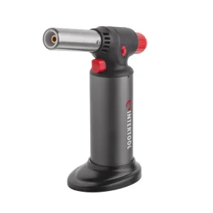 Пальник газовий заправний. П'єзорозпал, 1100 град.С. INTERTOOL (GB-0009) UA