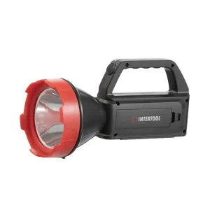Ліхтар акумуляторний 1 LED + 1 COB, power bank, індикатор заряду, сонячна панель INTERTOOL (LB-0107) UA