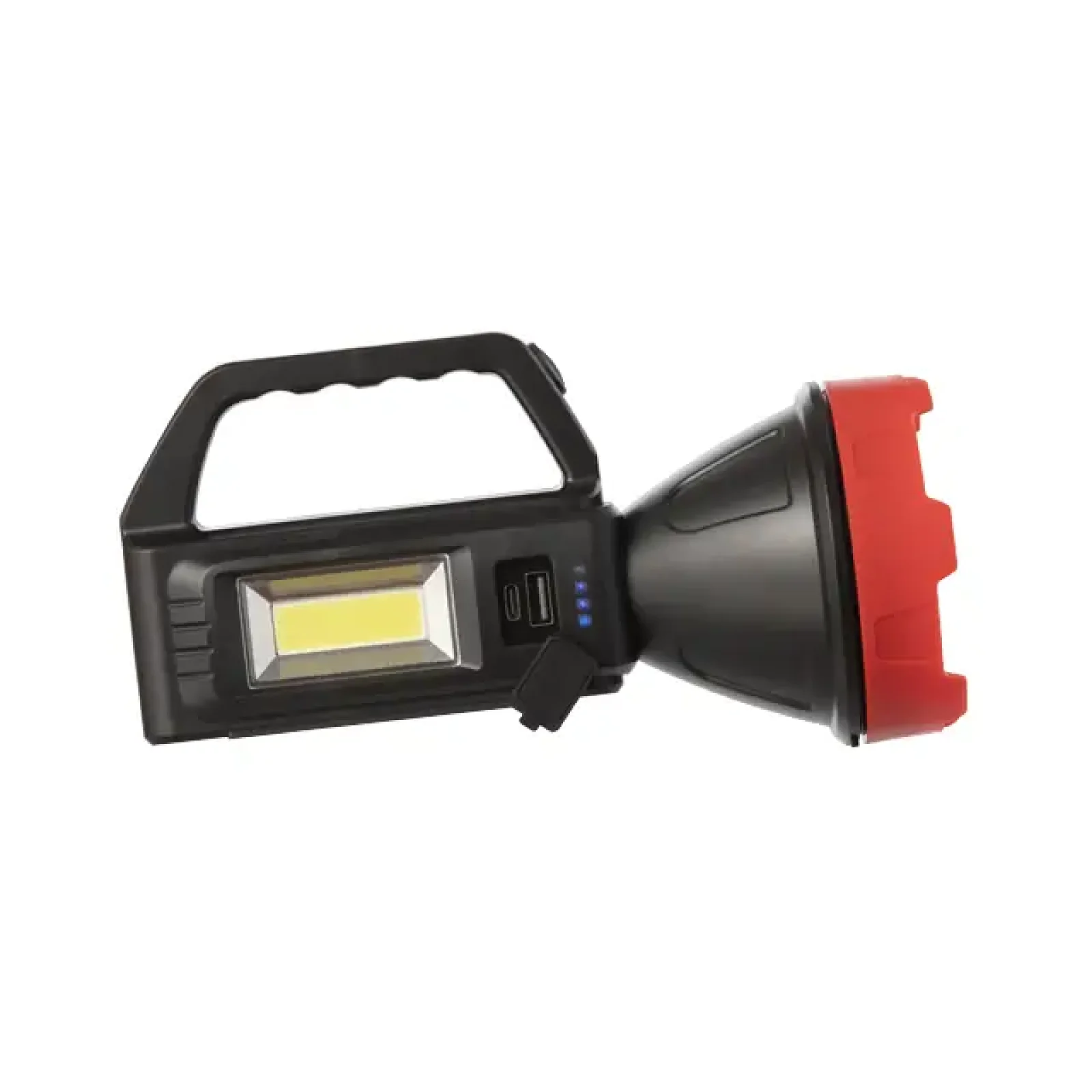 Ліхтар акумуляторний 1 LED + 1 COB, power bank, індикатор заряду, сонячна панель INTERTOOL (LB-0107) UA
