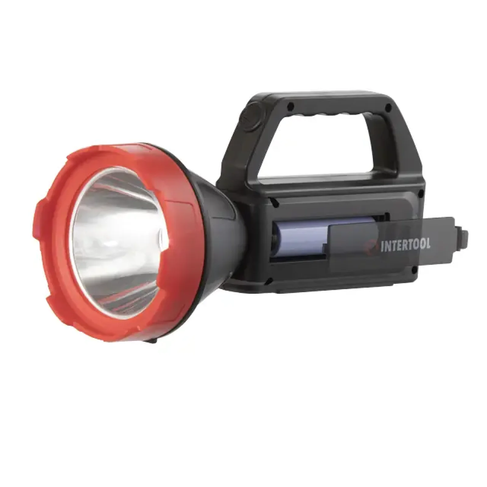 Ліхтар акумуляторний 1 LED + 1 COB, power bank, індикатор заряду, сонячна панель INTERTOOL (LB-0107) UA