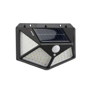Світильник акумуляторний настінний 100 SMD, вуличний, сонячна панель, датчик руху INTERTOOL (LB-0113) UA