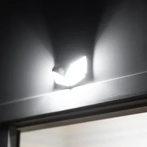 Світильник акумуляторний настінний 100 SMD, вуличний, сонячна панель, датчик руху INTERTOOL (LB-0113) UA