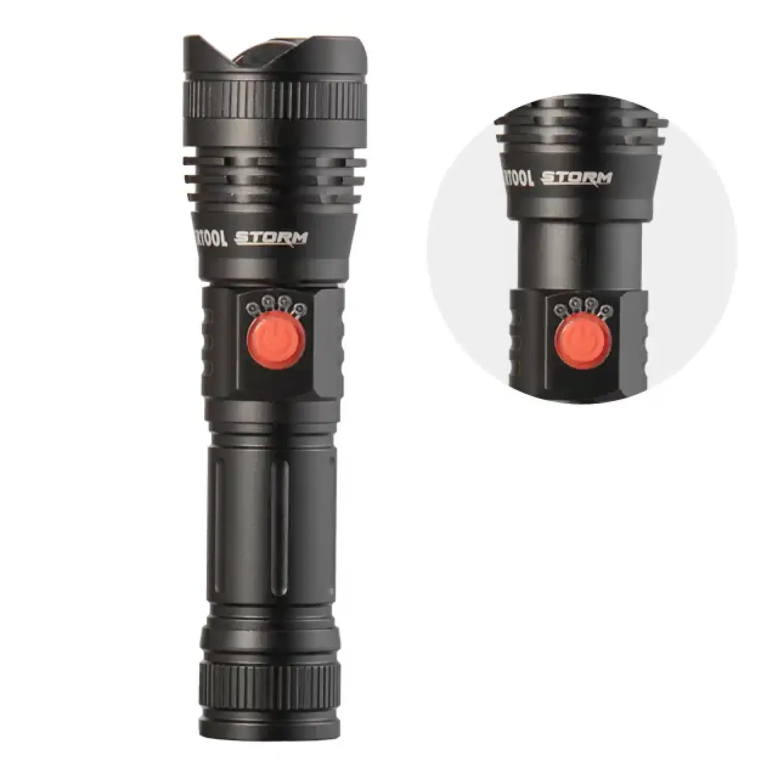 Ліхтар ручний Alu, 1200 lm, 3 режими, STORM INTERTOOL (LB-0130) UA