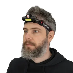 Ліхтар налобний акумуляторний, XPE + COB, 125 лм, магніт INTERTOOL (LB-0309) UA