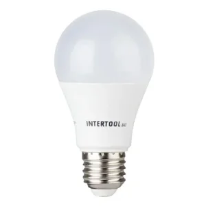 Лампа світлодіодна LED A60, E27, 12 Вт, 150-300 В, 4000 K, 30000 год, гарантія 3 роки INTERTOOL (LL-0015) UA