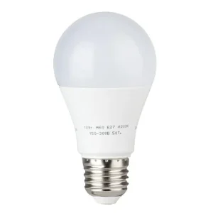 Лампа світлодіодна LED A60, E27, 12 Вт, 150-300 В, 4000 K, 30000 год, гарантія 3 роки INTERTOOL (LL-0015) UA