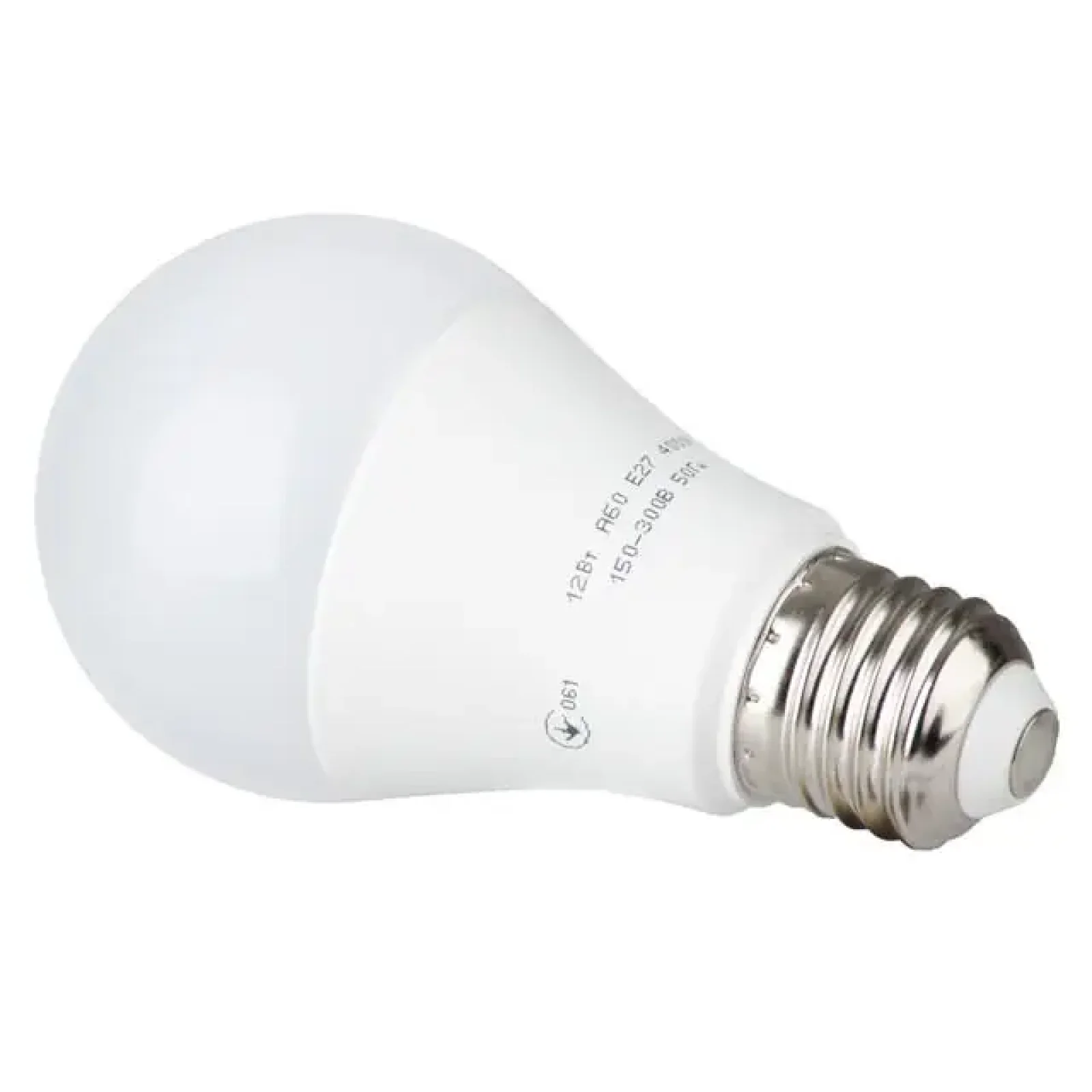 Лампа світлодіодна LED A60, E27, 12 Вт, 150-300 В, 4000 K, 30000 год, гарантія 3 роки INTERTOOL (LL-0015) UA
