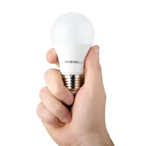 Лампа світлодіодна LED A60, E27, 12 Вт, 150-300 В, 4000 K, 30000 год, гарантія 3 роки INTERTOOL (LL-0015) UA