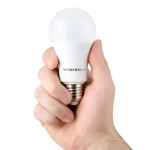 Лампа світлодіодна LED A60, E27, 15 Вт, 150-300 В, 4000 K, 30000 год, гарантія 3 роки INTERTOOL (LL-0017) UA