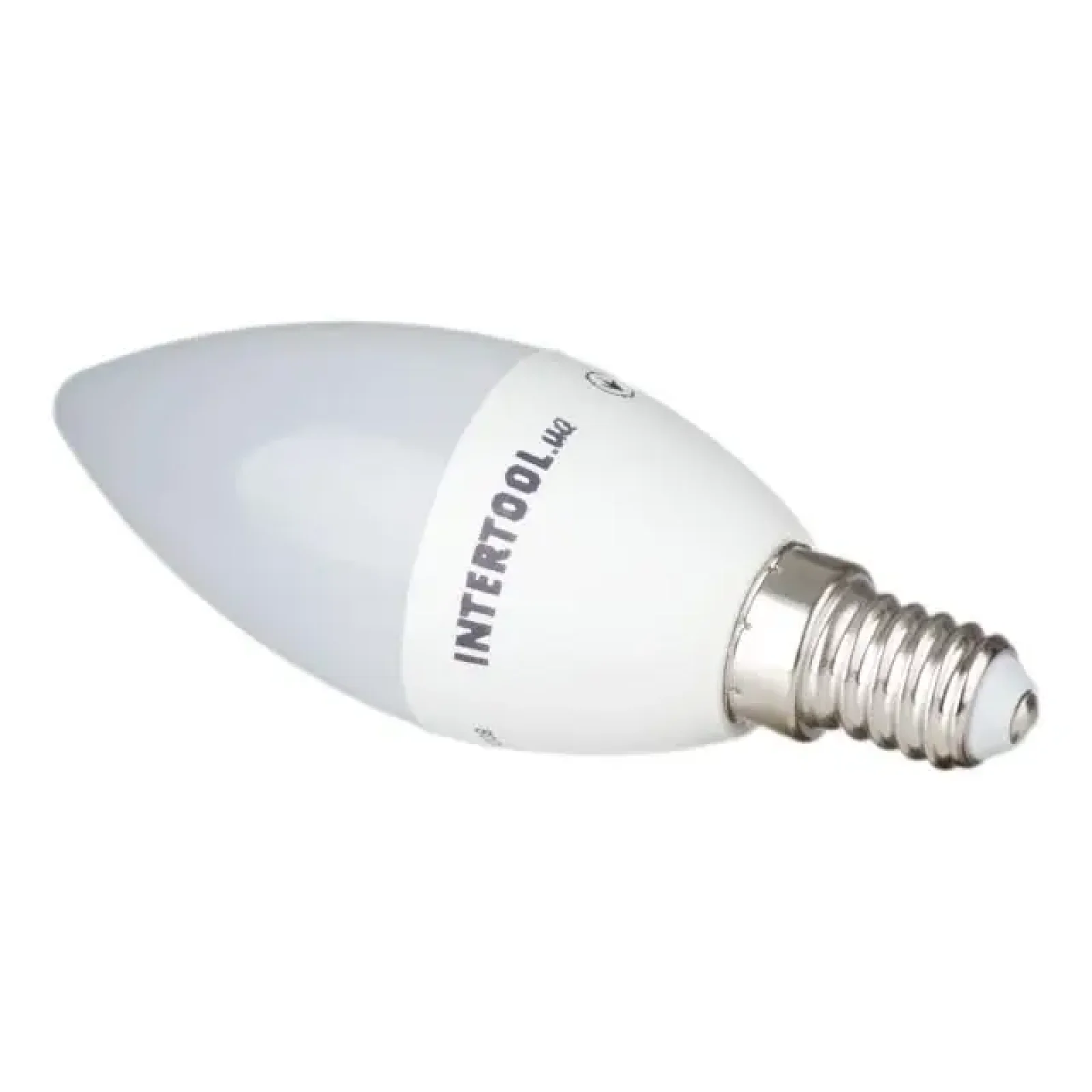 Лампа світлодіодна LED C37, E14, 3 Вт, 150-300 В, 4000 K, 30000 год, гарантія 3 роки (Свічка) INTERTOOL (LL-0151) UA
