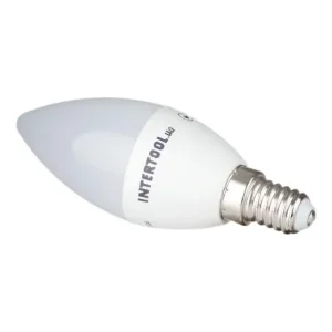 Лампа світлодіодна LED C37, E14, 3 Вт, 150-300 В, 4000 K, 30000 год, гарантія 3 роки (Свічка) INTERTOOL (LL-0151) UA