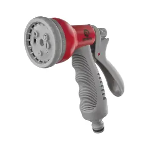 Пістолет-розпилювач для поливу, 8 режимів, матеріали: ABS, PP, TPR, набір аксесуарів для підключення INTERTOOL (GE-0002) UA