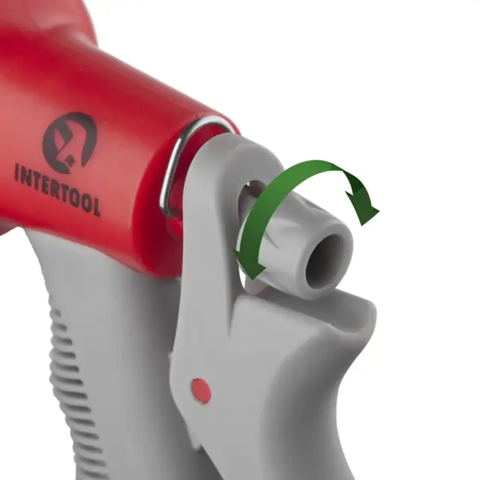 Пістолет-розпилювач для поливу, 8 режимів, матеріали: ABS, PP, TPR, набір аксесуарів для підключення INTERTOOL (GE-0002) UA