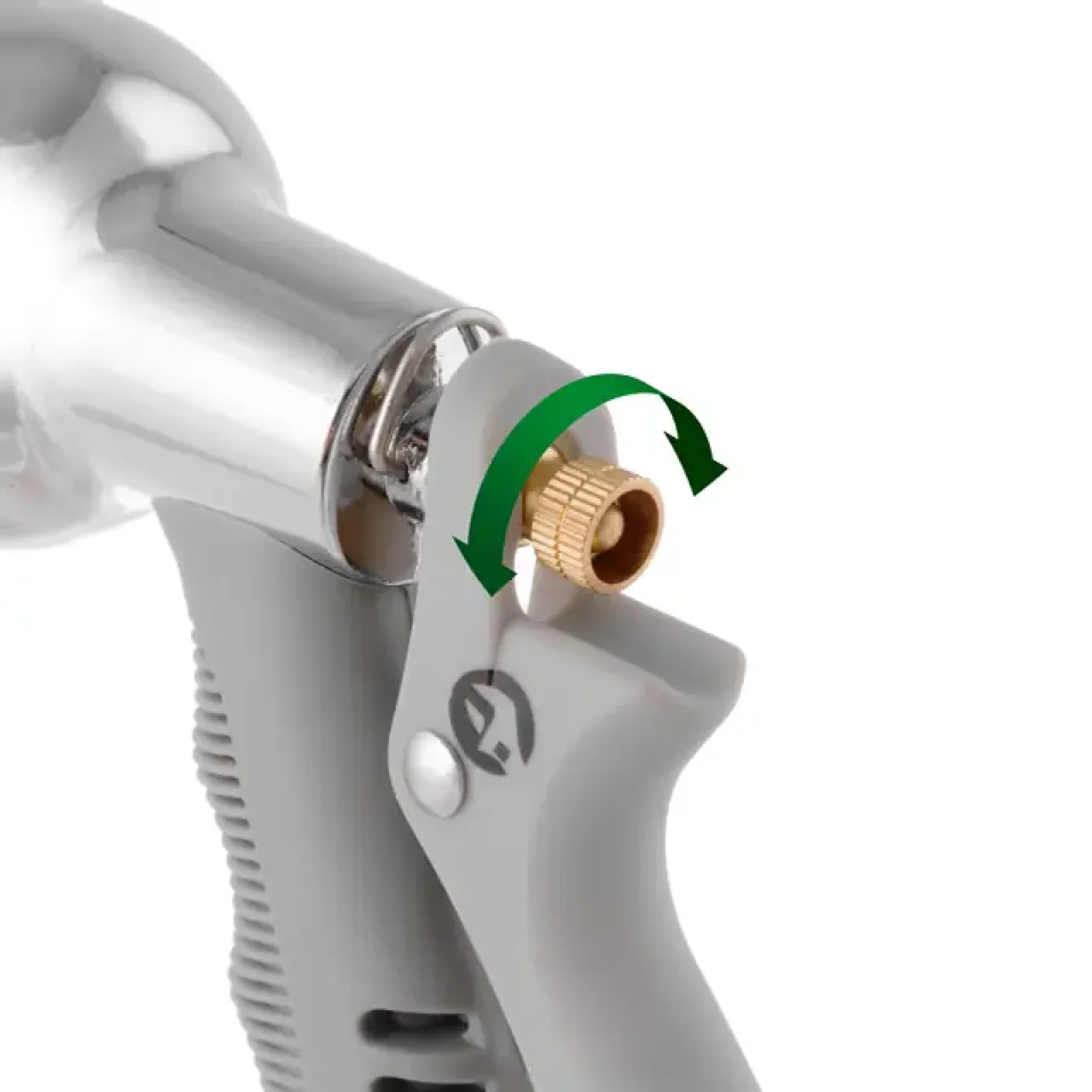 Пістолет-розпилювач для поливу, 8 режимів, хромований, матеріали: ABS, PP, TPR, Zinc alloy, набір аксесуарів для підключення INTERTOOL (GE-0005) UA