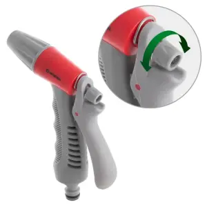 Пістолет-розпилювач для поливу, 3 режими, плавне регулювання потоку води, матеріали: ABS, PP, TPR, Brass INTERTOOL (GE-0015) UA