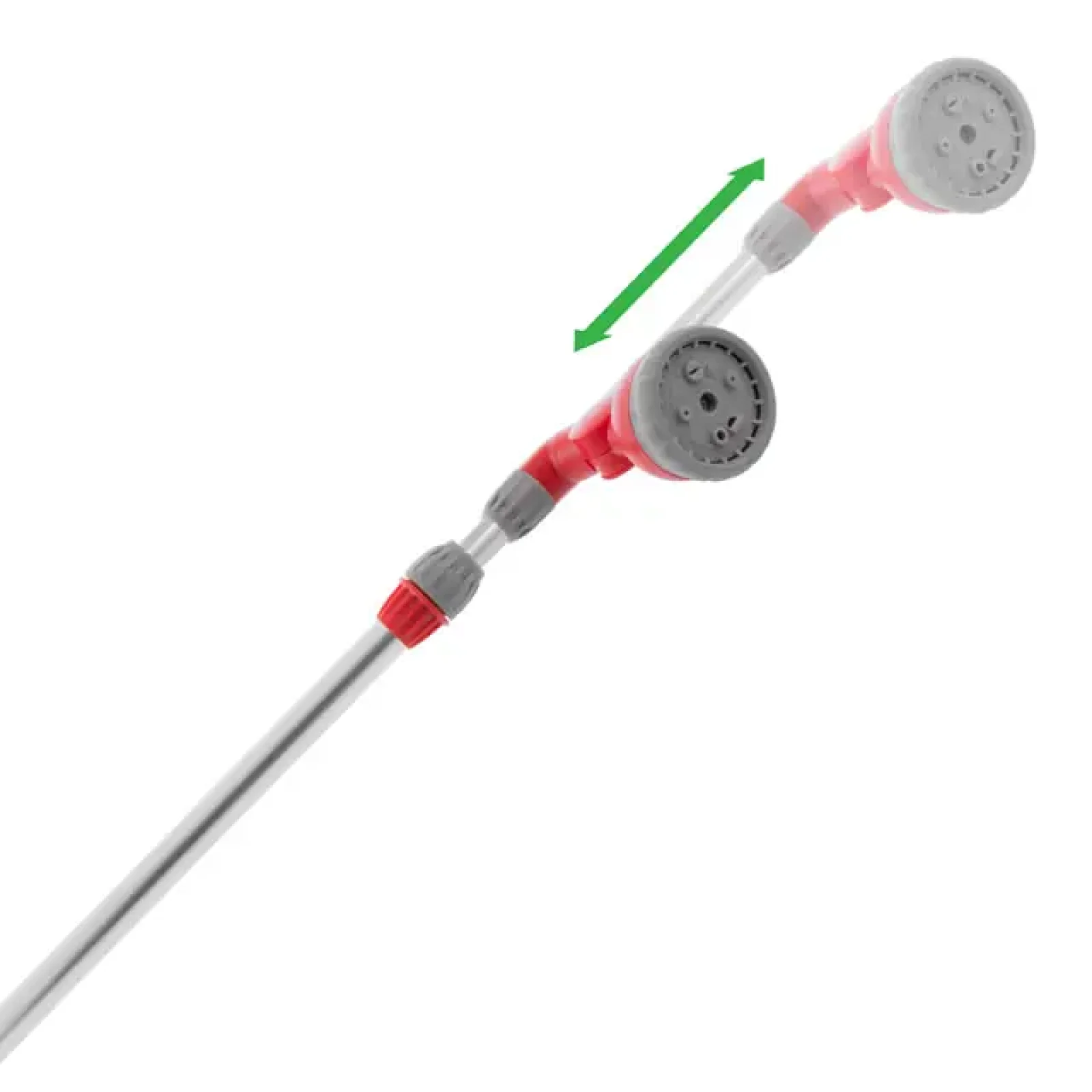 Пістолет-розпилювач для поливу, на телескопічній штанзі 90-120 см, 9 режимів, матеріали: ABS, TPR INTERTOOL (GE-0043) UA