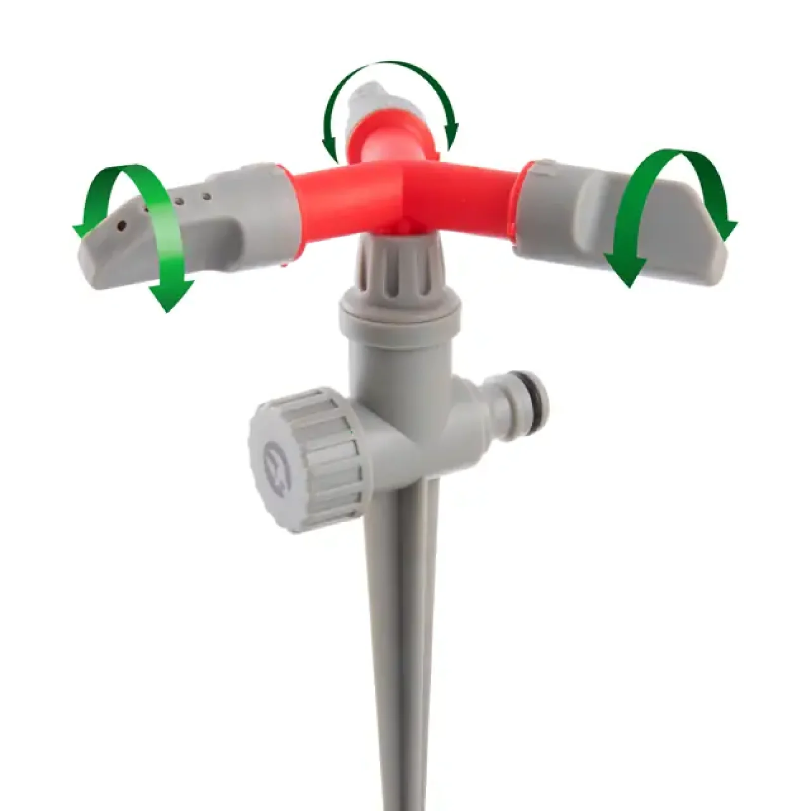 Дощувач круговий на кілку, з головкою, що обертається, матеріали: PP, ABS INTERTOOL (GE-0054) UA