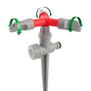 Дощувач круговий на кілку, з головкою, що обертається, матеріали: PP, ABS INTERTOOL (GE-0054) UA