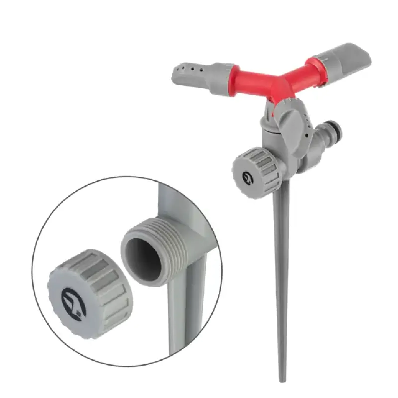 Дощувач круговий на кілку, з головкою, що обертається, матеріали: PP, ABS, Zinc alloy INTERTOOL (GE-0055) UA