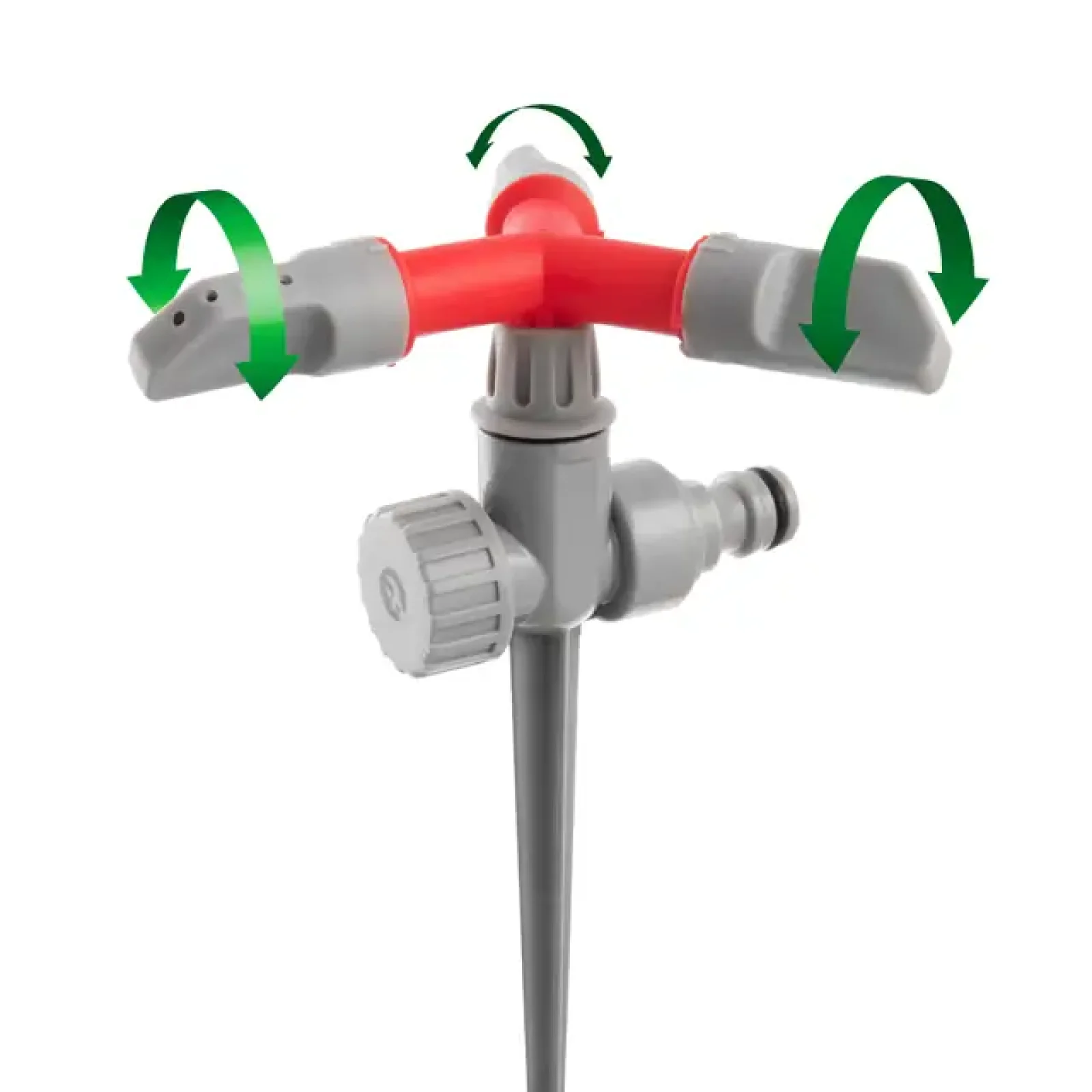 Дощувач круговий на кілку, з головкою, що обертається, матеріали: PP, ABS, Zinc alloy INTERTOOL (GE-0055) UA