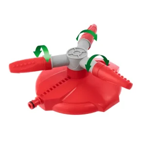 Дощувач круговий на базі, з головкою, що обертається, зона поливу до 8 м, матеріали: PP, ABS INTERTOOL (GE-0075) UA