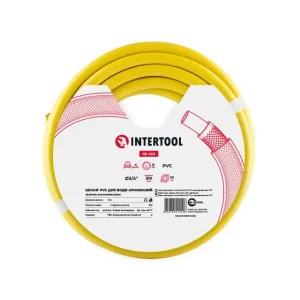 Шланг для поливу 3- х шаровий 1/2 ", 10м, армований PVC INTERTOOL (GE-4021) UA