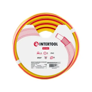Шланг для поливу 3- х шаровий 3/4 ", 20м, армований PVC INTERTOOL (GE-4043) UA