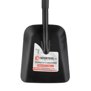 Лопата совкова, металева ручка, 224×317×1200 мм INTERTOOL (FT-2012) UA