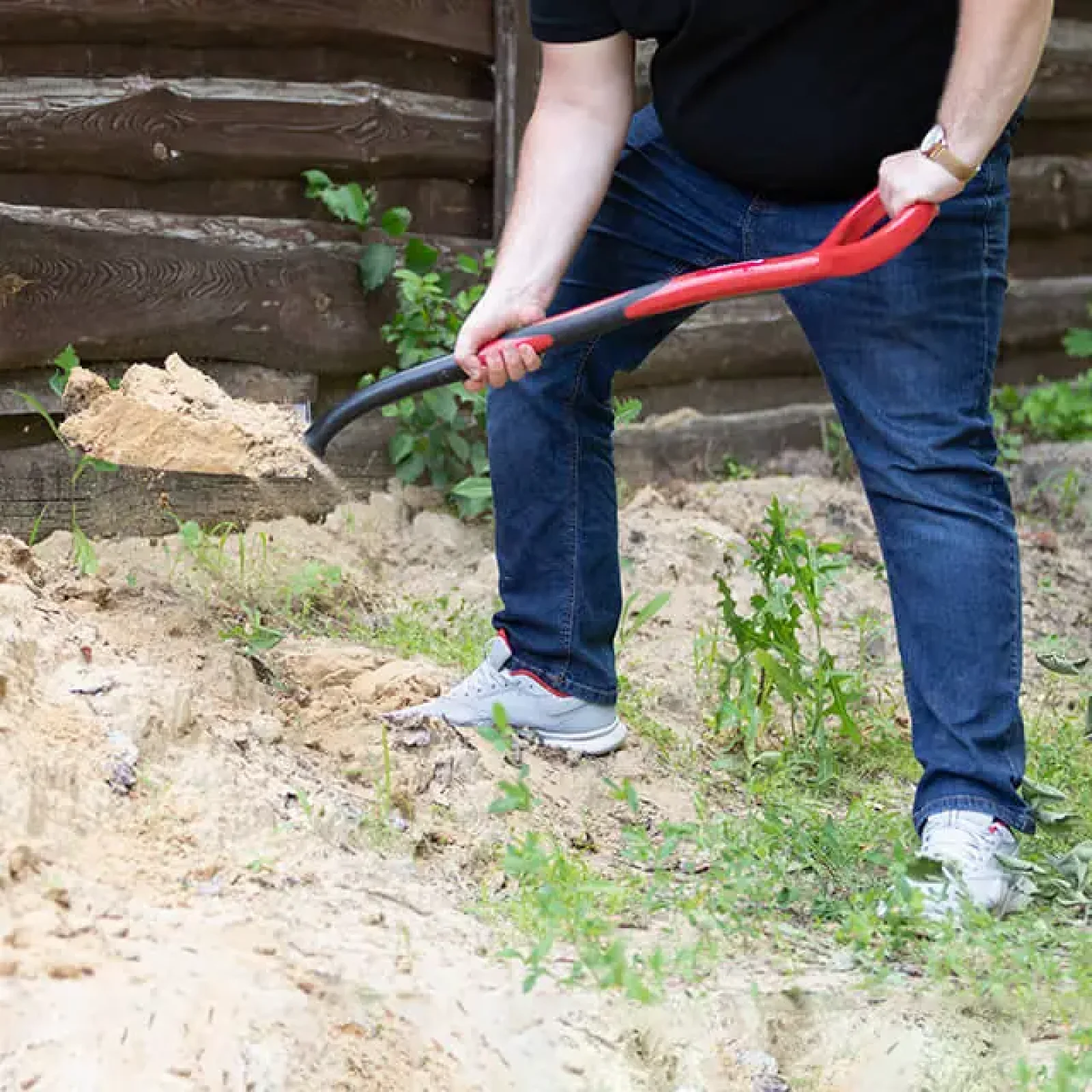 Лопата штикова, ручка з фібергласу, 217×290×1050 мм INTERTOOL (FT-2013) UA