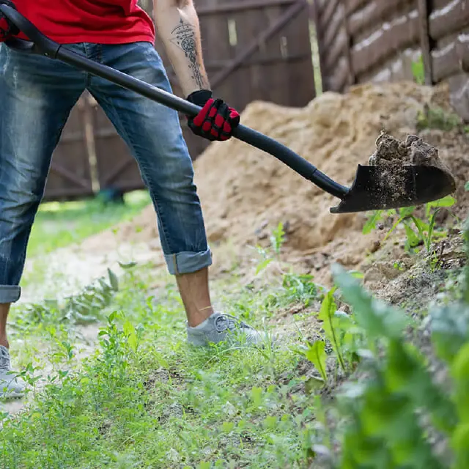 Лопата штикова, ручка з фібергласу, 217×290×1050 мм INTERTOOL (FT-2013) UA