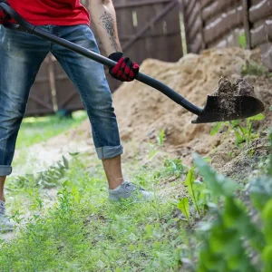 Лопата штикова, ручка з фібергласу, 217×290×1050 мм INTERTOOL (FT-2013) UA