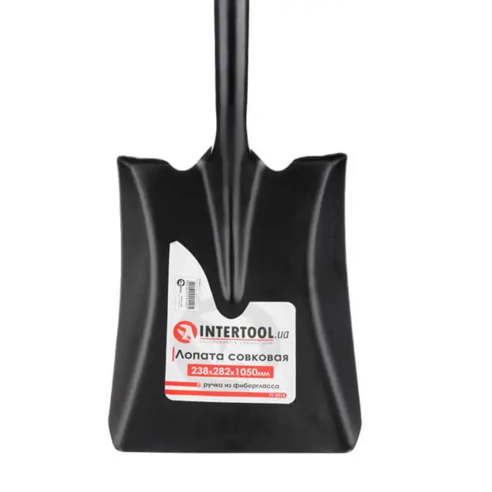 Лопата совкова, ручка з фібергласу, 238×282×1050 мм INTERTOOL (FT-2014) UA