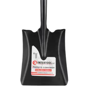Лопата совкова, ручка з фібергласу, 238×282×1050 мм INTERTOOL (FT-2014) UA