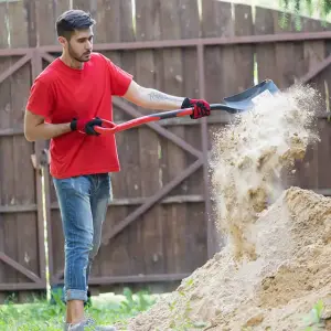 Лопата совкова, ручка з фібергласу, 238×282×1050 мм INTERTOOL (FT-2014) UA