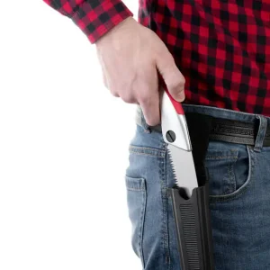 Ножівка садова пряма, 210 мм, з металевою ручкою, пластиковий чохол INTERTOOL (HT-3145) UA