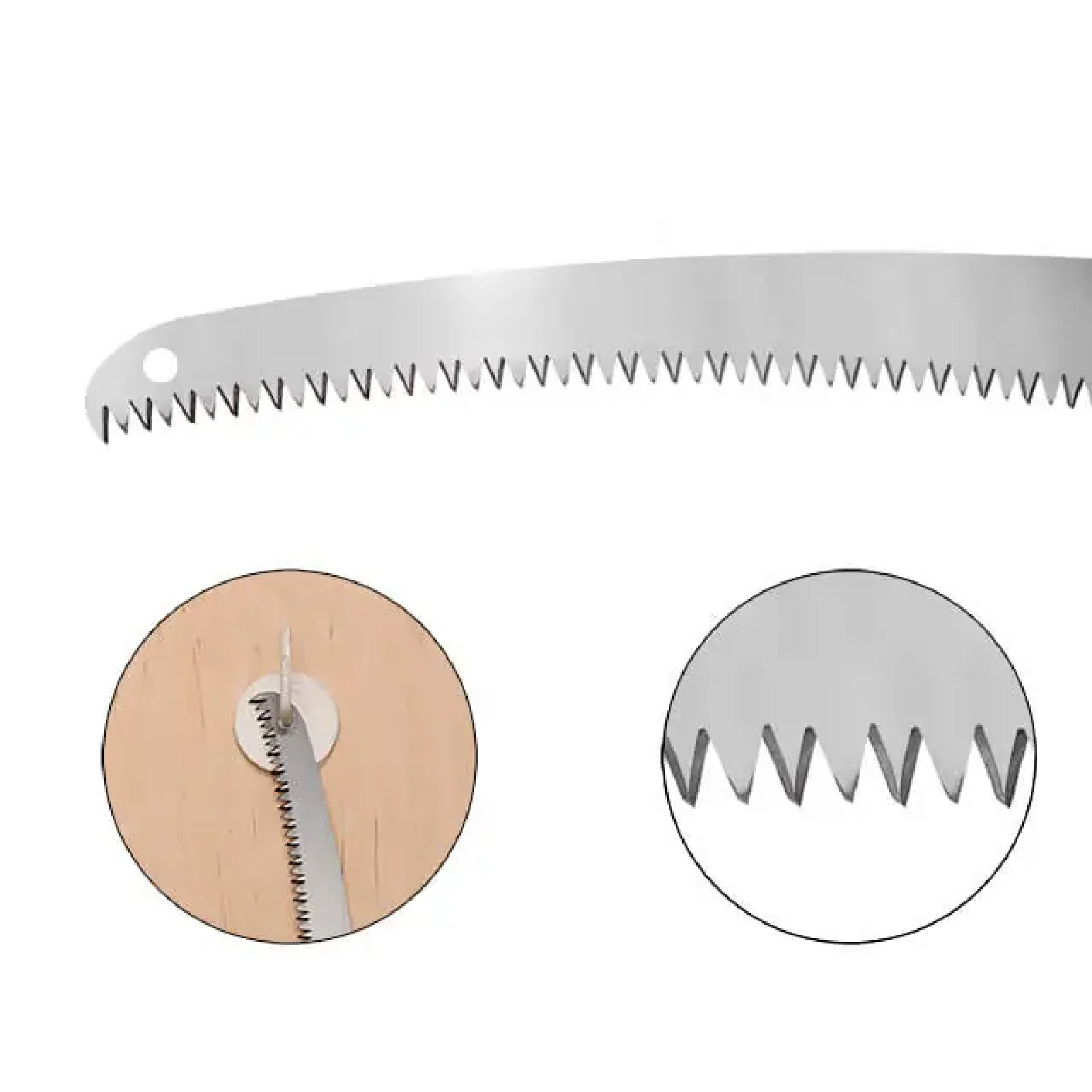 Ножівка садова вигнута, 330 мм, з металевою ручкою, пластиковий чохол INTERTOOL (HT-3146) UA