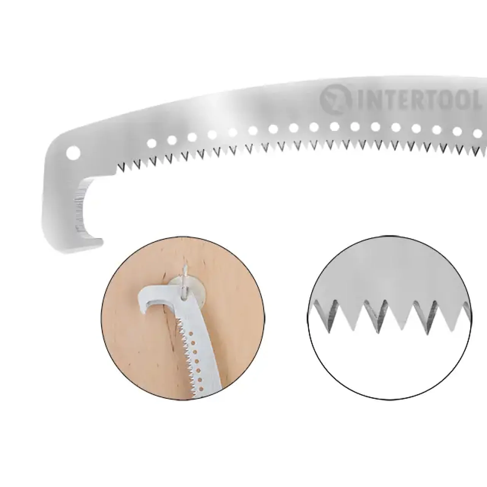 Ножівка садова з гаком, полотно: 350 мм INTERTOOL (HT-3150) UA