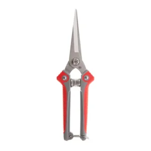 Секатор для винограду, 200 мм, INOX, комбінована рукоятка INTERTOOL (FT-1015) UA