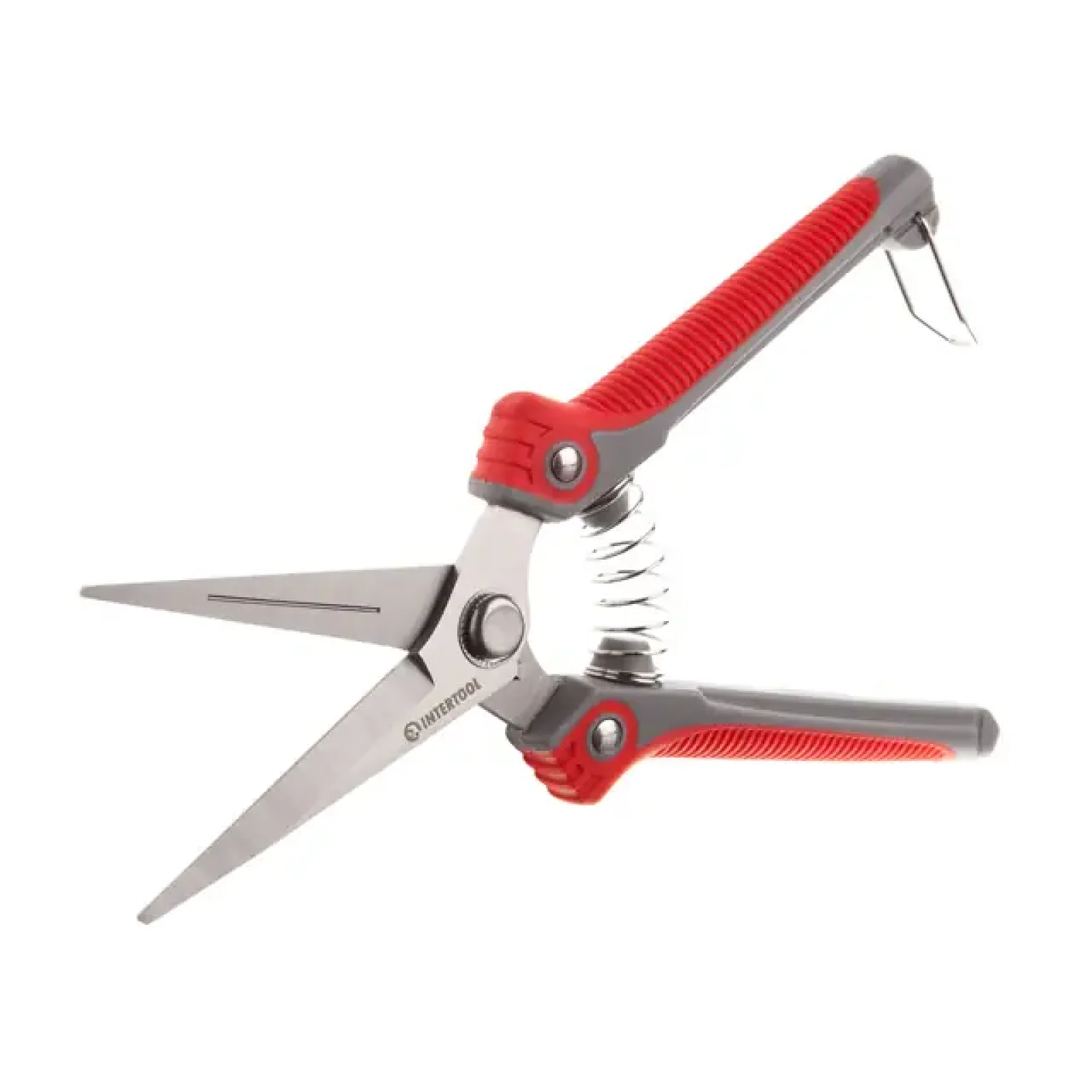 Секатор для винограду, 200 мм, INOX, комбінована рукоятка INTERTOOL (FT-1015) UA